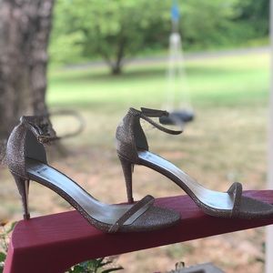 Stuart Weitzman Nearly Nude Stiletto Sandals 8.5